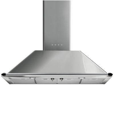 Smeg KTR110XE 110cm Victoria Chimney Hood With Rail - STAINLESS STEEL