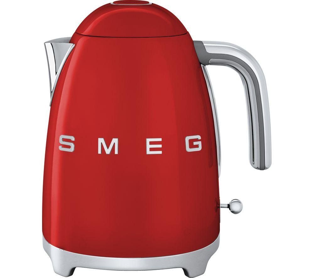 Smeg Retro Red Kettle 1.7L Iconic Design Fast Boil Perfect for Modern Kitchens KLF03RDUK - Image 1