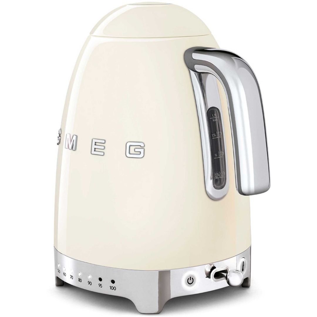 SMEG 50's Retro Style KLF04CRUK Jug Kettle - Cream, Cream - Image 1