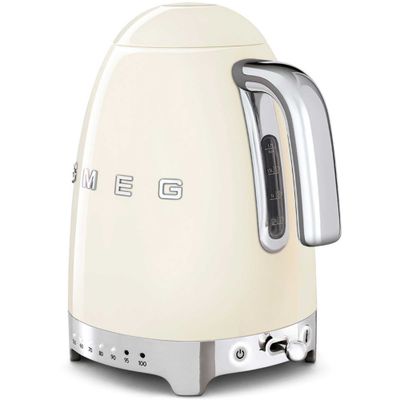 SMEG 50's Retro Style KLF04CRUK Jug Kettle - Cream, Cream