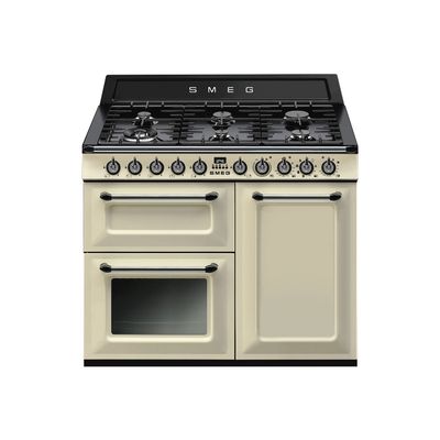 Smeg TR103P 100cm Victoria Dual Fuel Range Cooker - CREAM
