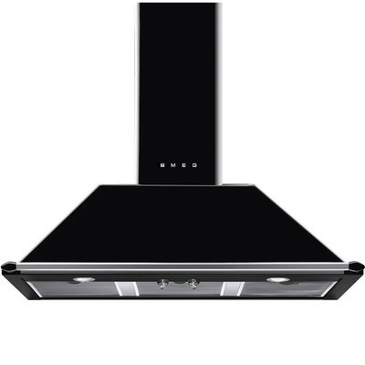 Smeg Victoria 100cm Chimney Cooker Hood - Black