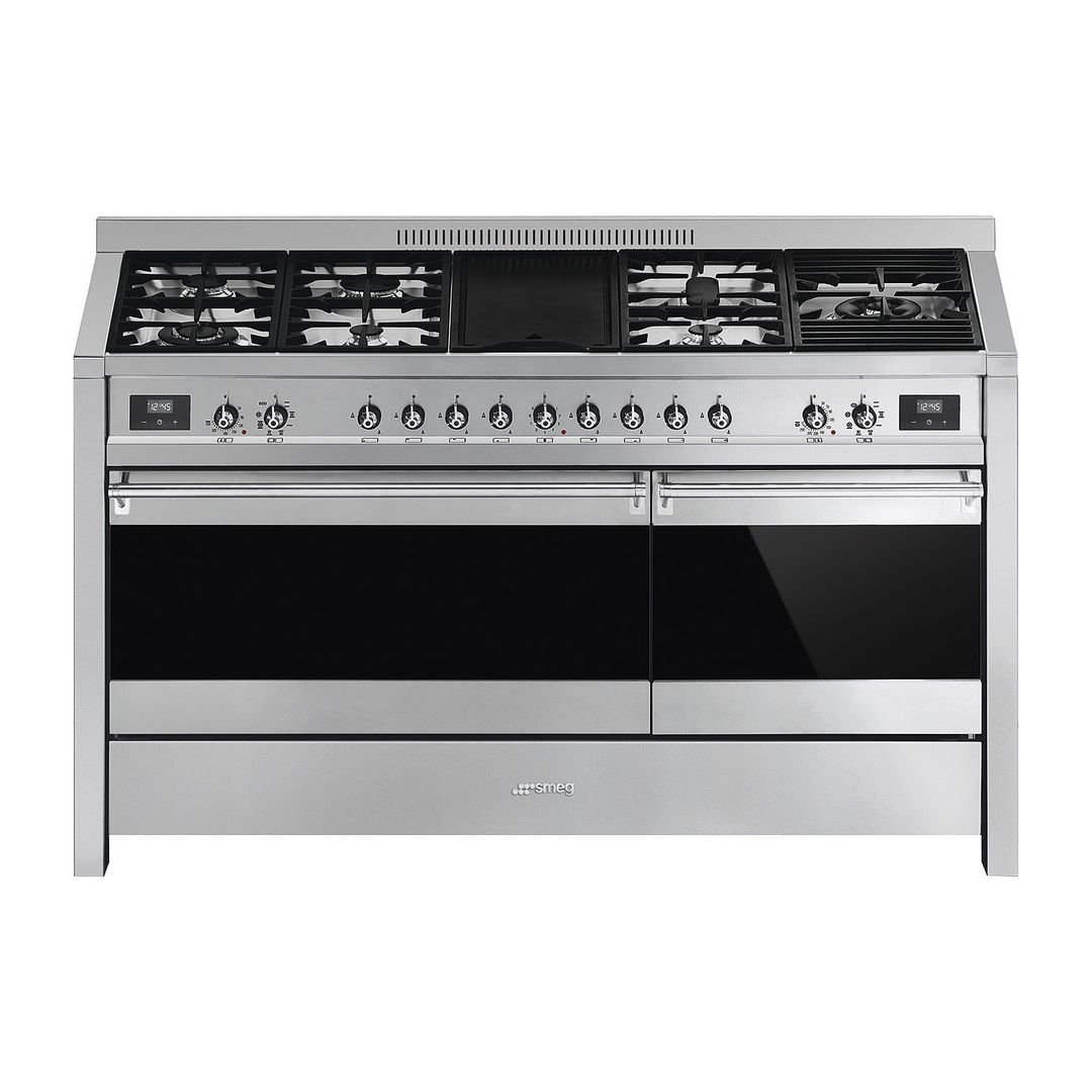 Smeg A5-81 Opera 150cm Dual Fuel Range Cooker with Electric Griddle - Stainless Steel - Image 1