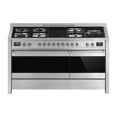 Smeg A5-81 Opera 150cm Dual Fuel Range Cooker with Electric Griddle - Stainless Steel