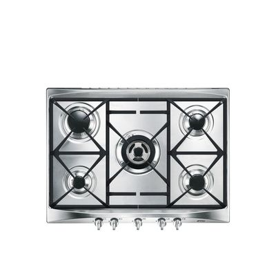 SMEG Cucina SR275XGH2 69 cm Gas Hob - Stainless Steel, Stainless Steel