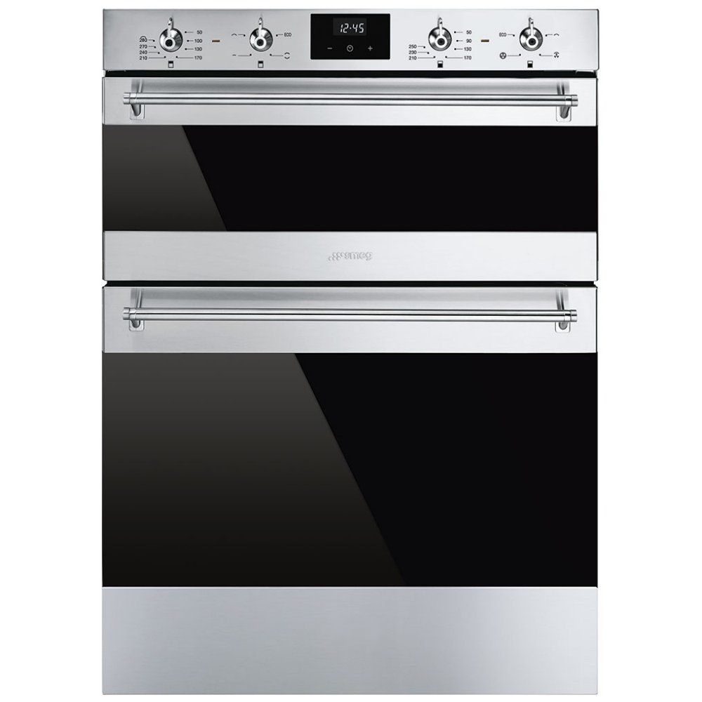 SMEG DUSF6300X Electric Built-under Double Oven - Stainless Steel, Stainless Steel - Image 1