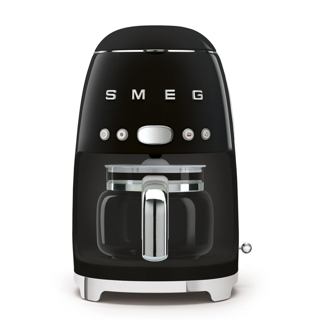 SMEG 50's Retro DCF02BLUK Filter Coffee Machine - Black, Cream - Image 1