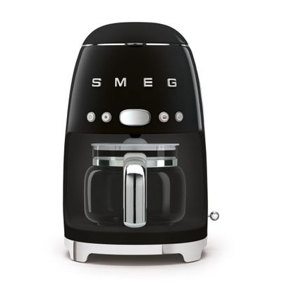 SMEG 50's Retro DCF02BLUK Filter Coffee Machine - Black, Cream