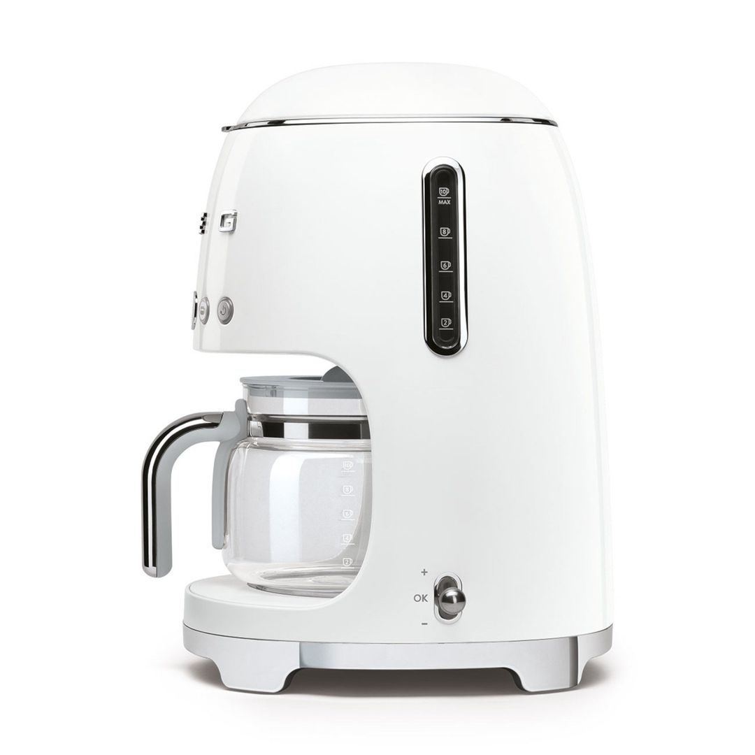 SMEG 50's Retro DCF02WHUK Filter Coffee Machine - White, White - Image 1