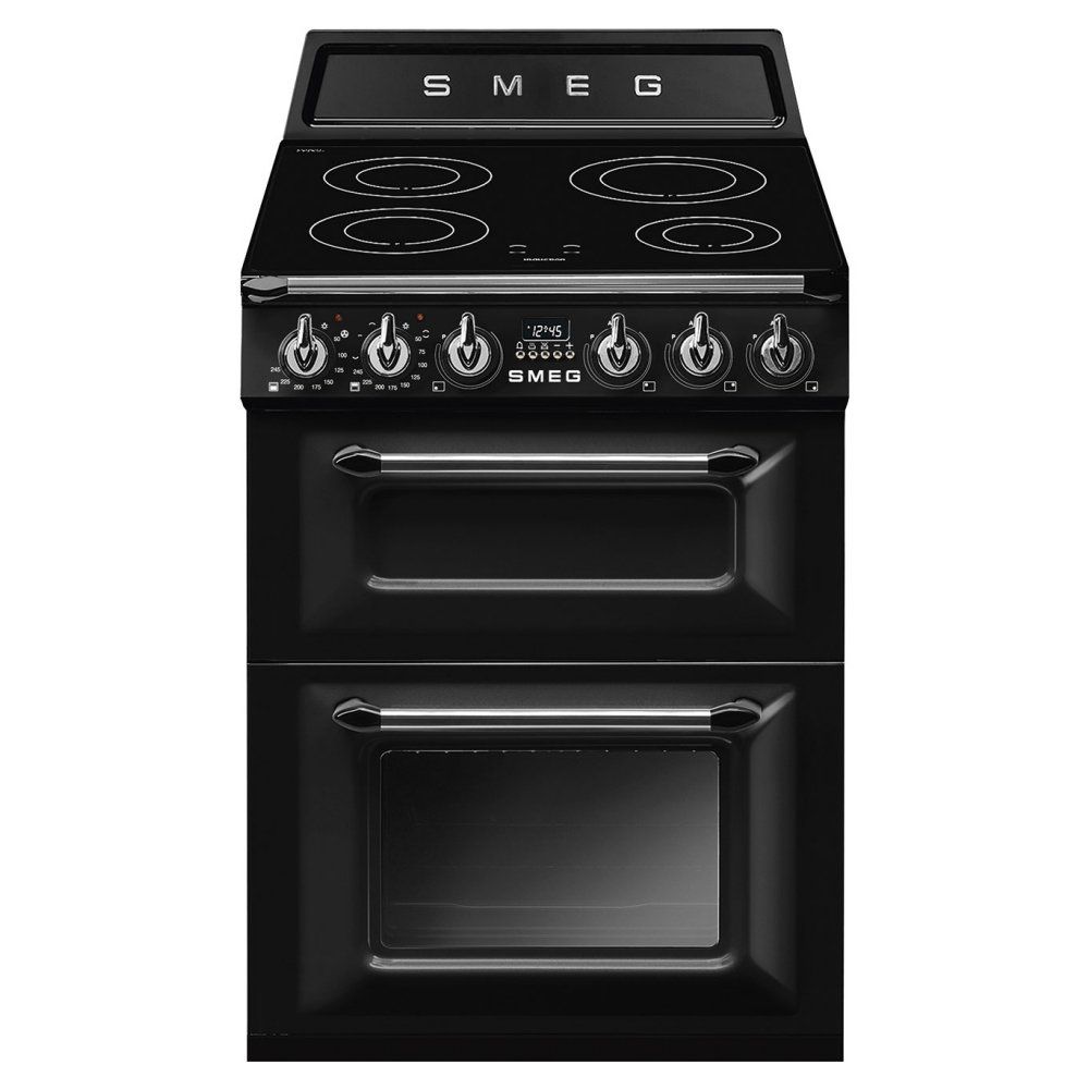 SMEG TR62IBL2 60 cm Victoria Electric Induction Cooker - Black, Black - Image 1