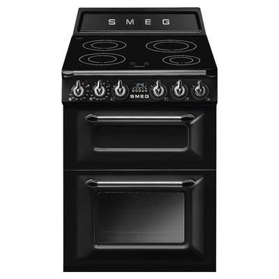 SMEG TR62IBL2 60 cm Victoria Electric Induction Cooker - Black, Black