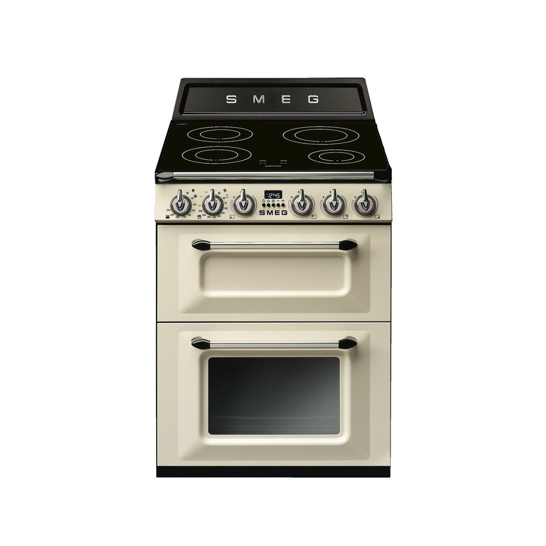 Smeg TR62IP2 60cm Victoria Freestanding Induction Cooker - CREAM - Image 1