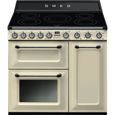 Smeg TR93IP2 90cm Victoria Induction Range Cooker - CREAM