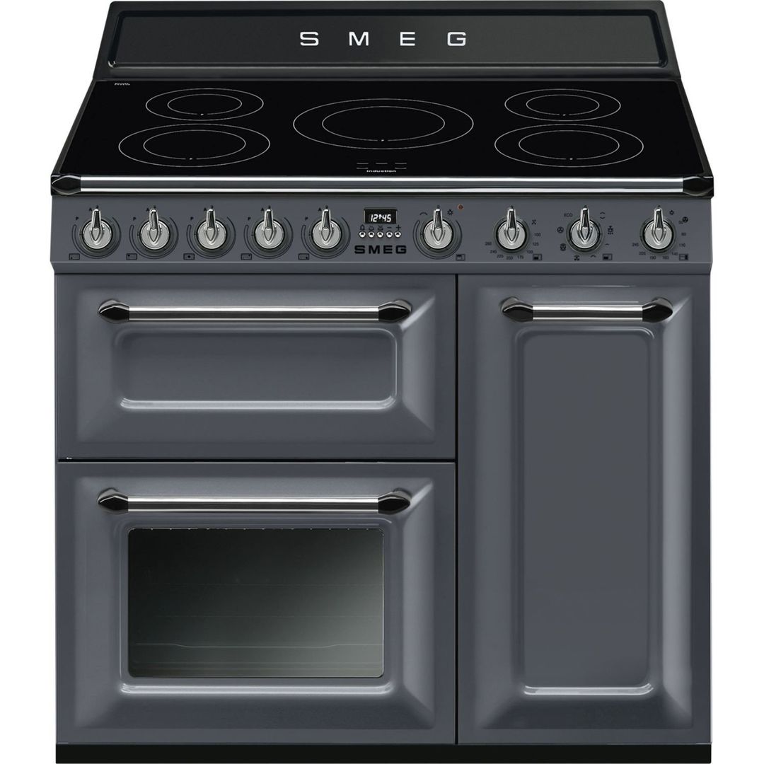 Smeg TR93IGR2 90cm Victoria Induction Range Cooker - SLATE - Image 1