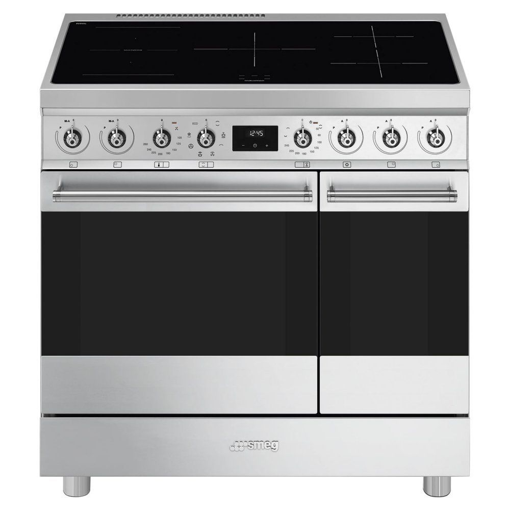 SMEG C92IMX2 90 cm Electric Induction Range Cooker - Stainless Steel, Stainless Steel - Image 1