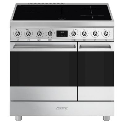 SMEG C92IMX2 90 cm Electric Induction Range Cooker - Stainless Steel, Stainless Steel