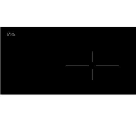 SMEG SE484EMTD 77 cm Electric Ceramic Hob - Black, Black