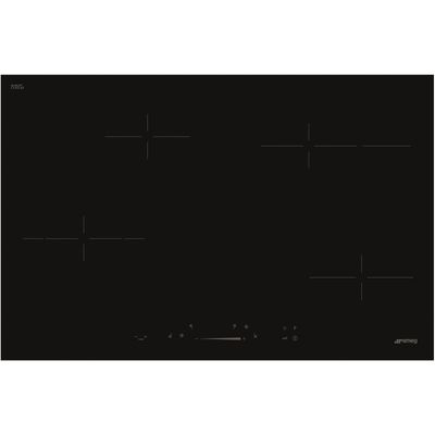 SMEG SE484EMTD 77 cm Electric Ceramic Hob - Black, Black - Thumbnail 2