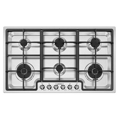 Smeg PGF962 Classic 90cm Gas Hob - Stainless Steel