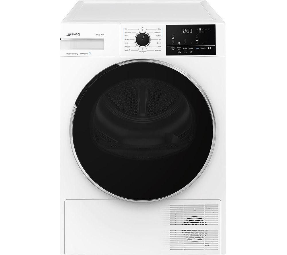 Smeg DNP92SEUK 9kg Heat Pump Tumble Dryer - White - Image 1