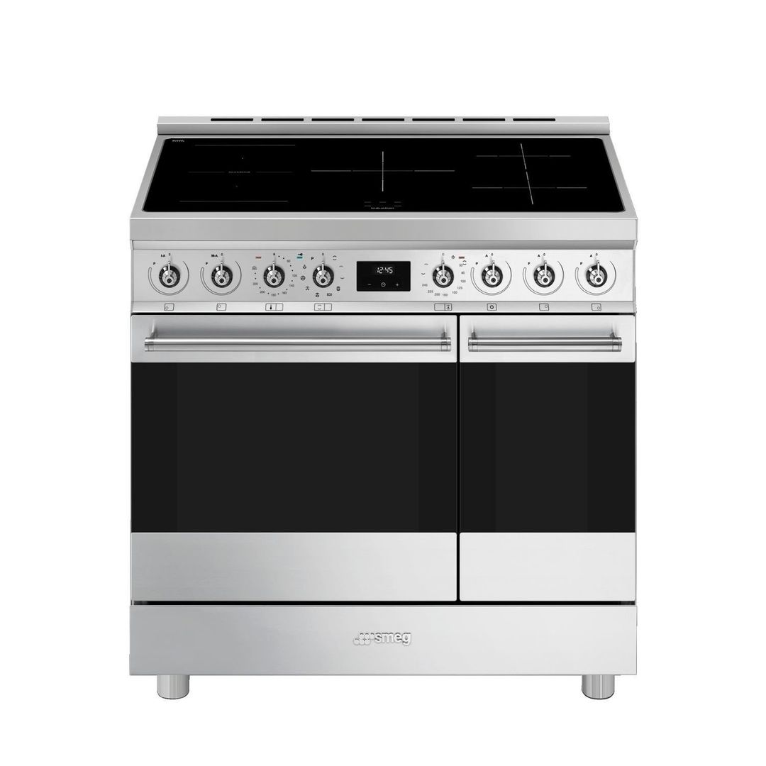 SMEG C92IPX2 90 cm Electric Induction Range Cooker - Stainless Steel, Stainless Steel - Image 1