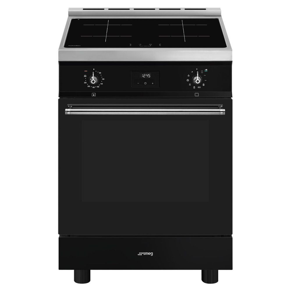 SMEG Concert C6IPBLT2 60 cm Electric Induction Cooker - Black & Stainless Steel, Stainless Steel - Image 1