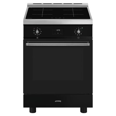 SMEG Concert C6IPBLT2 60 cm Electric Induction Cooker - Black & Stainless Steel, Stainless Steel
