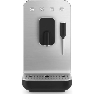Smeg 50's Style Fully Automatic Bean to Cup Freestanding Coffee Machine with Frothing Wand - Black