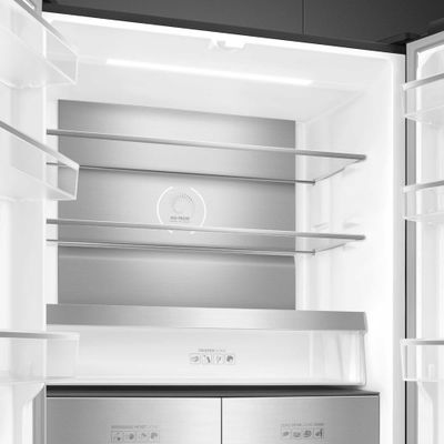 SMEG FQI60KD Fridge Freezer - Dark Inox, Black