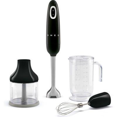 Smeg 50s Style Hand Blender 700W Retro Immersion Blender with Accessories - HBF03BLUK