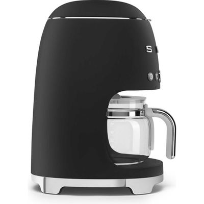 SMEG DCF02BLMUK 50s Style Filter Coffee Machine - Matte Black, Black