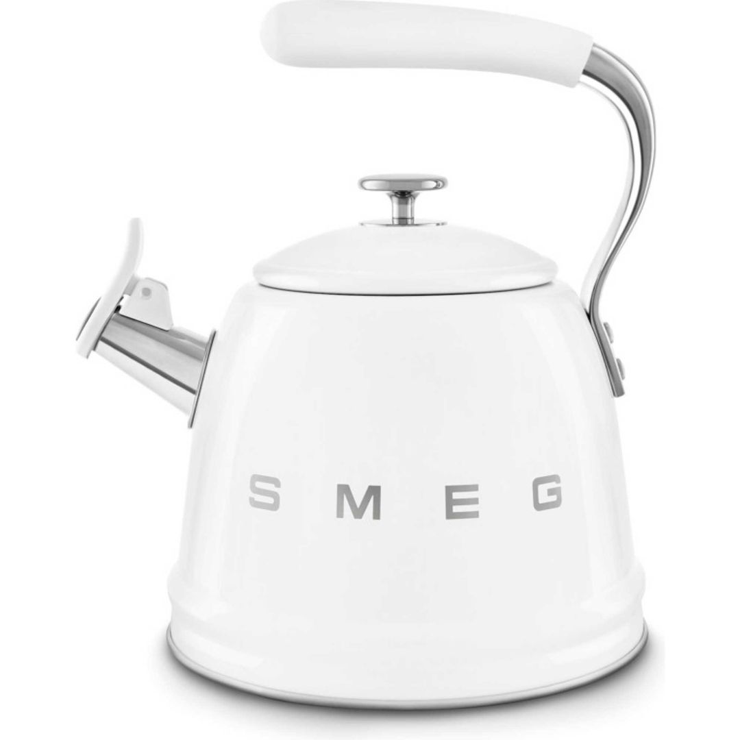 Smeg 50's Style Stovetop Kettle 2.3L capacity in White - WKF01WHUK - Image 1