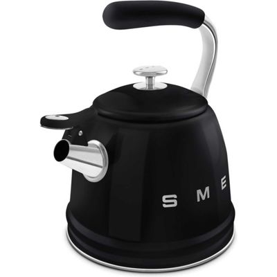 SMEG 50s Style Stovetop Kettle 2.3L capacity in Black - WKF01BL