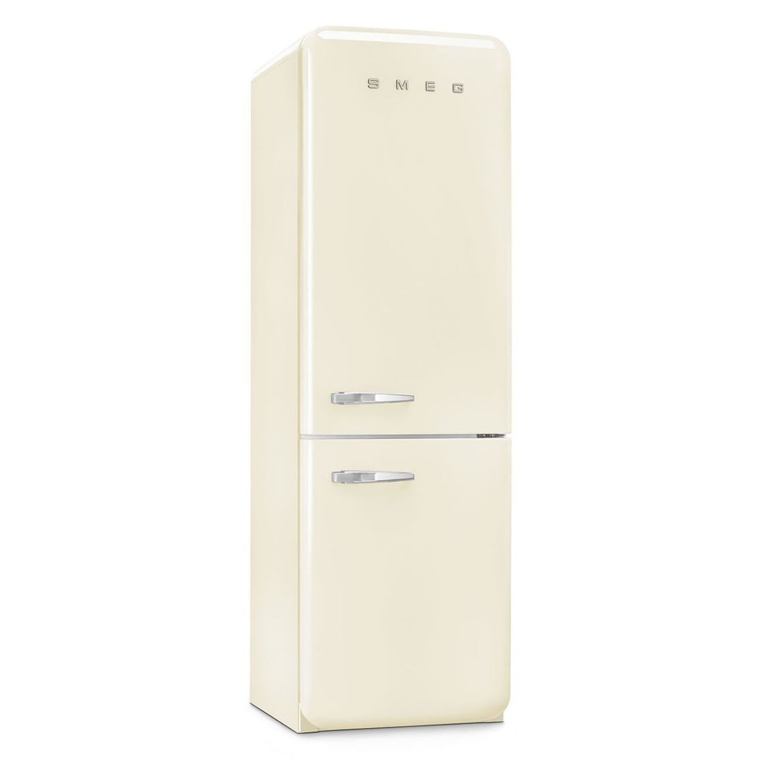 Smeg FAB32RCR6UK 60cm Retro Frost Free Fridge Freezer Right Hand Hinge - CREAM - Image 1