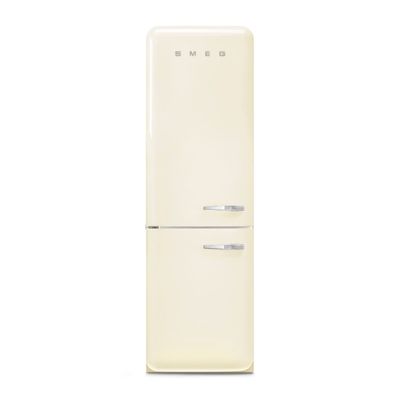 Smeg FAB32LCR6UK 60cm Retro Frost Free Fridge Freezer Left Hand Hinge - CREAM