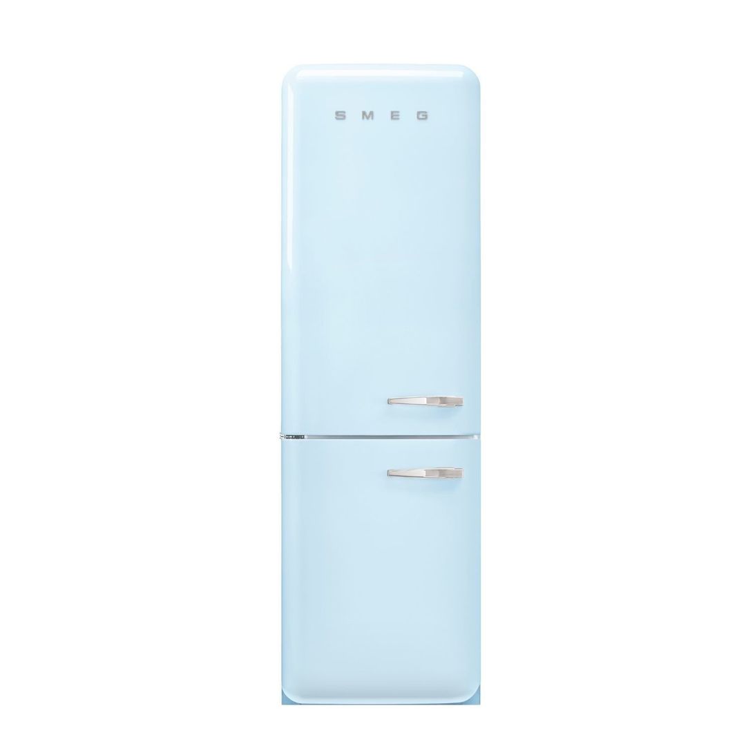 Smeg FAB32LPB6UK Retro Frost Free Fridge Freezer Left Hand Hinge - PASTEL BLUE - Image 1