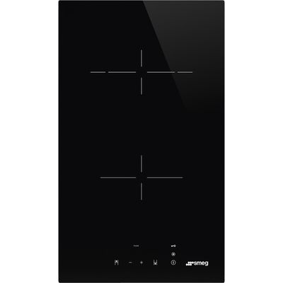 Smeg 30cm Domino Frameless Ceramic Hob SE232TD2 Black - Thumbnail 2