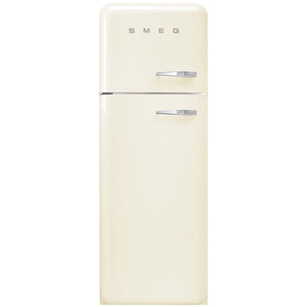 Smeg 294 Litre Fifties Style Left Hand Hinge 70/30 Fridge Freezer - Cream - Image 1