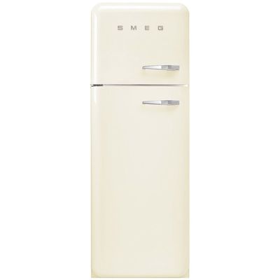 Smeg 294 Litre Fifties Style Left Hand Hinge 70/30 Fridge Freezer - Cream