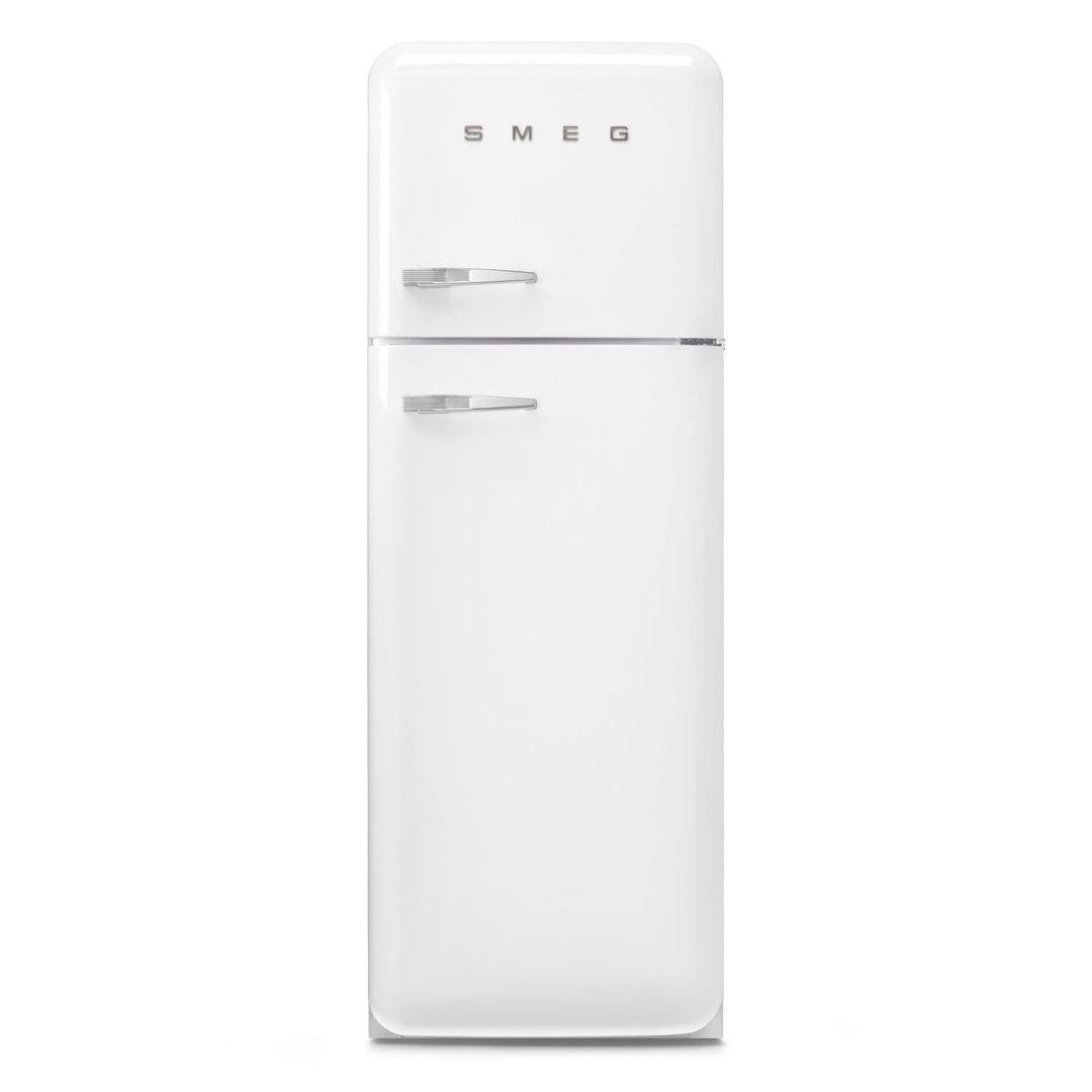 SMEG Retro FAB30RWH6UK 80/20 Fridge Freezer - White, White - Image 1