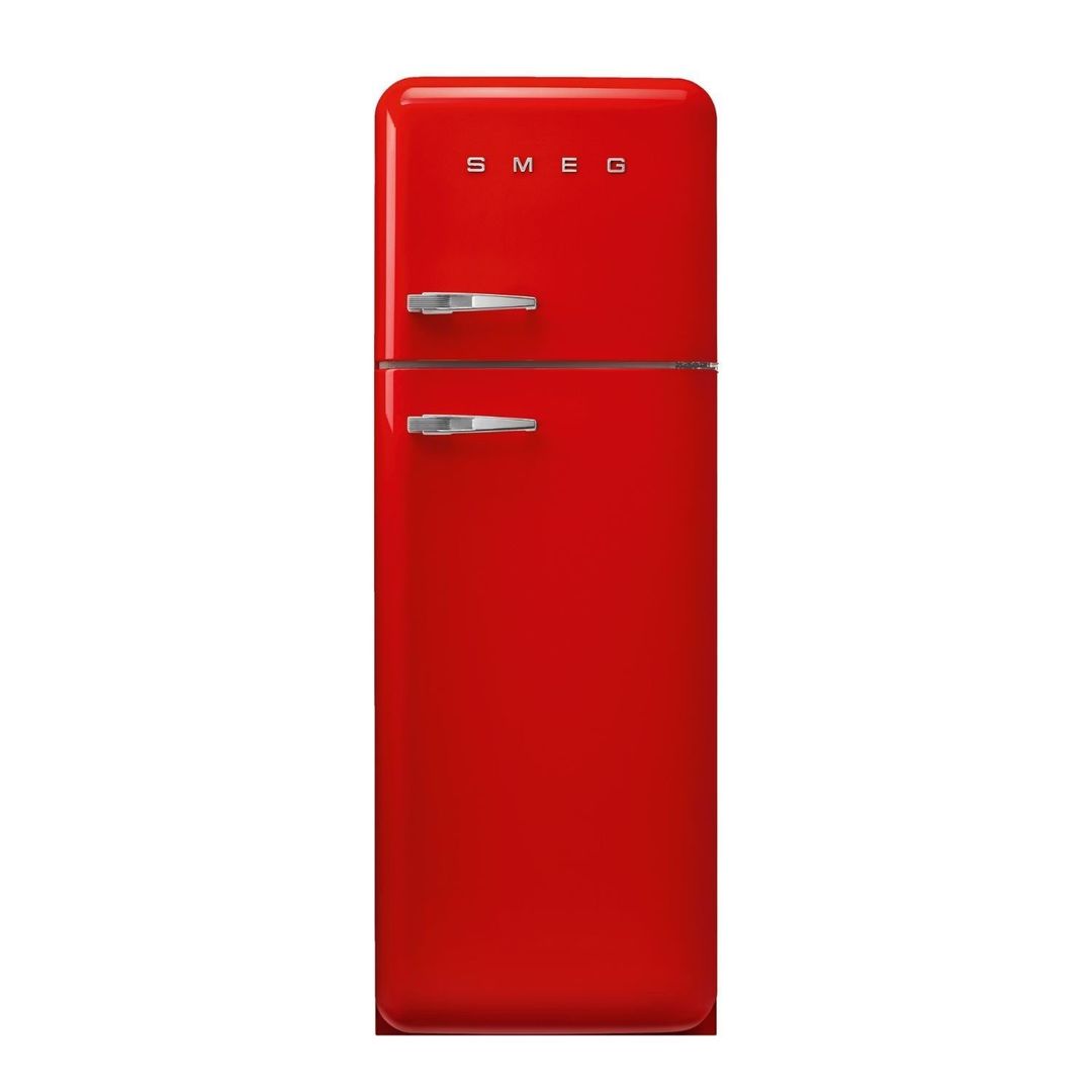 SMEG Retro FAB30RRD6UK Retro 80/20 Fridge Freezer - Red, Red - Image 1