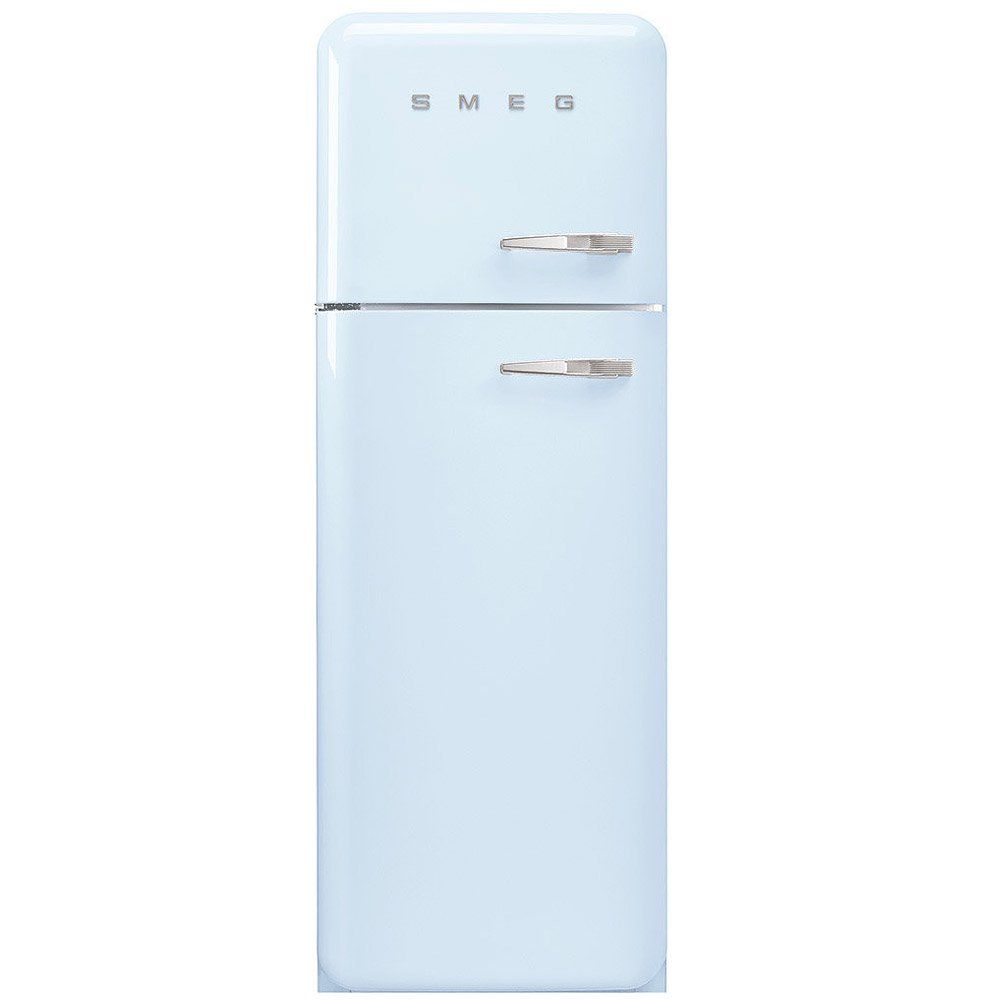 Smeg 294 Litre Fifties Style Left Hand Hinge 70/30 Fridge Freezer - Pastel Blue - Image 1