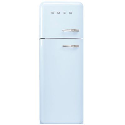 Smeg 294 Litre Fifties Style Left Hand Hinge 70/30 Fridge Freezer - Pastel Blue