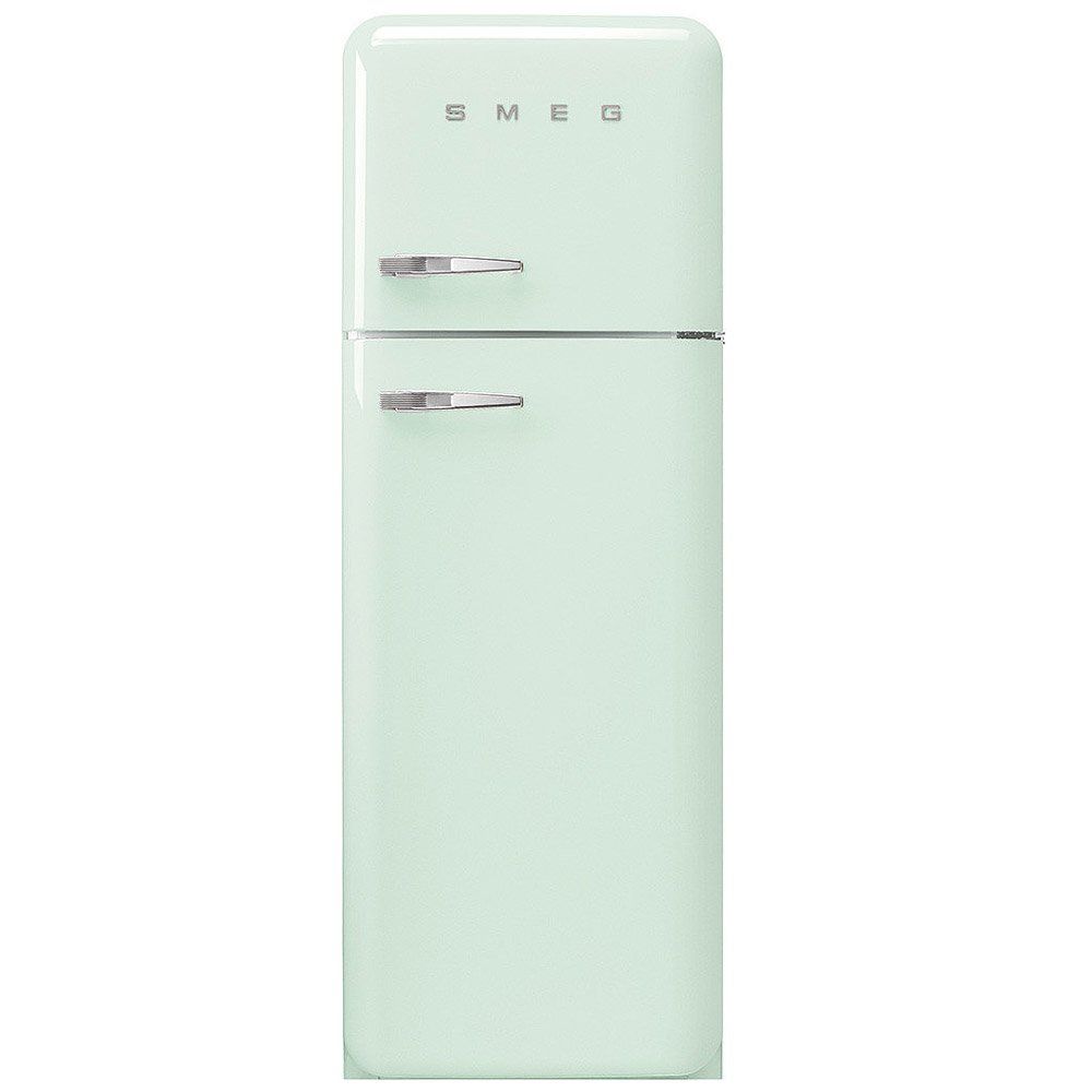 Smeg 294 Litre Fifties Style Right Hand Hinge 70/30 Fridge Freezer - Pastel Green - Image 1