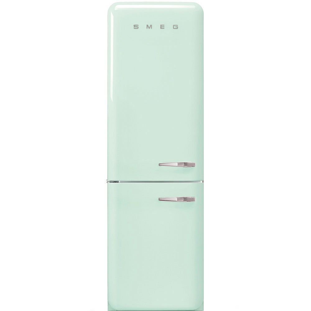 Smeg 331 Litre Fifties Style Left Hand Hinge 70/30 Fridge Freezer - Pastel Green - Image 1