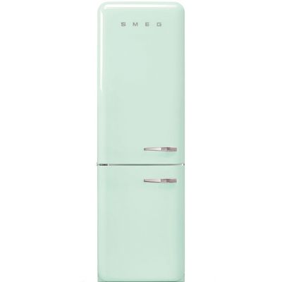 Smeg 331 Litre Fifties Style Left Hand Hinge 70/30 Fridge Freezer - Pastel Green