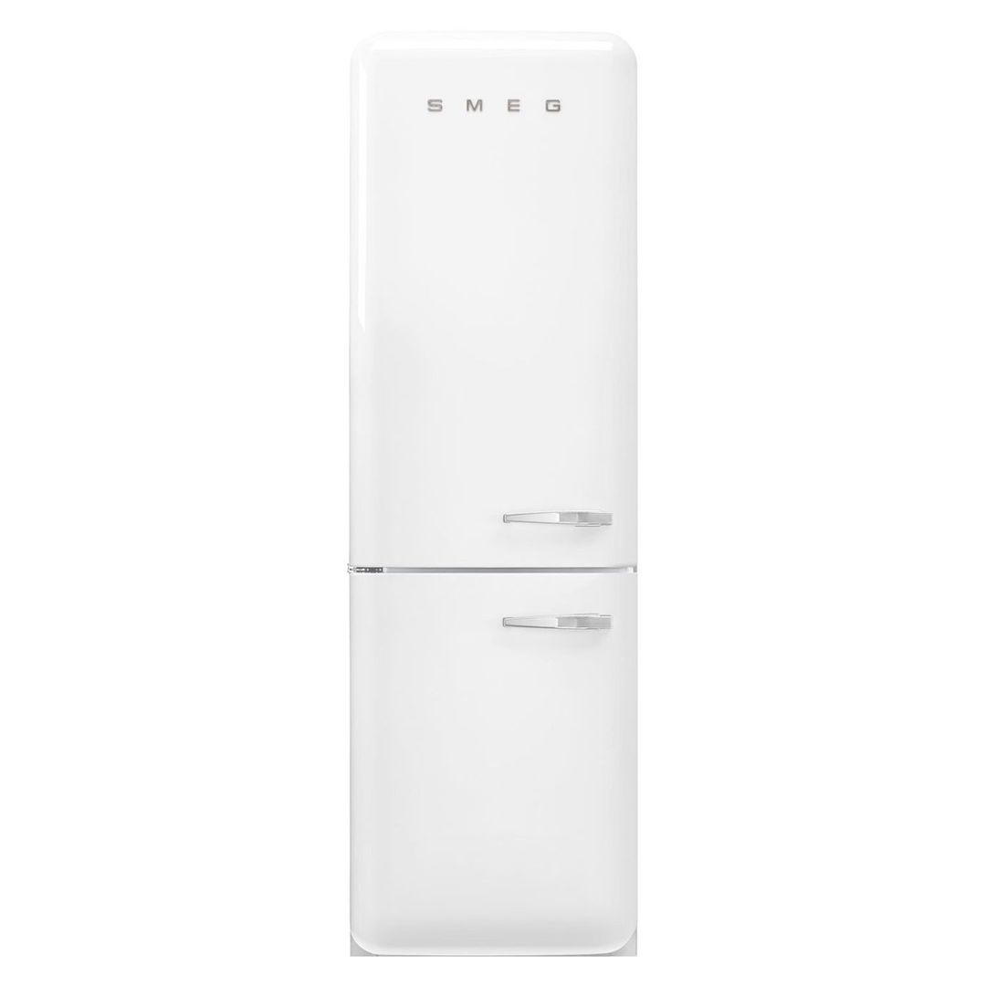 Smeg 331 Litre Fifties Style Left Hand Hinge 70/30 Fridge Freezer - White - Image 1