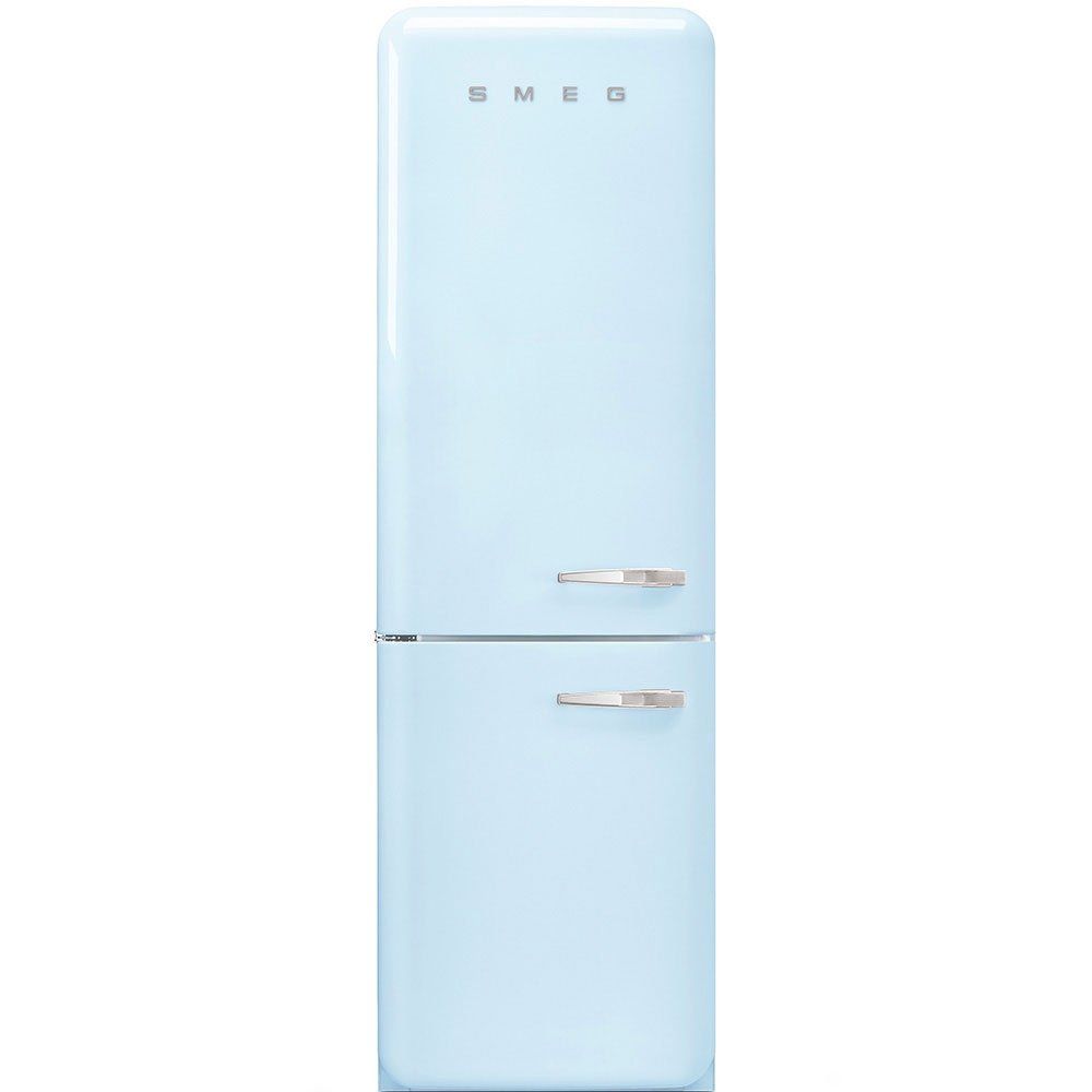 Smeg 331 Litre Fifties Style Left Hand Hinge 70/30 Fridge Freezer - Pastel Blue - Image 1