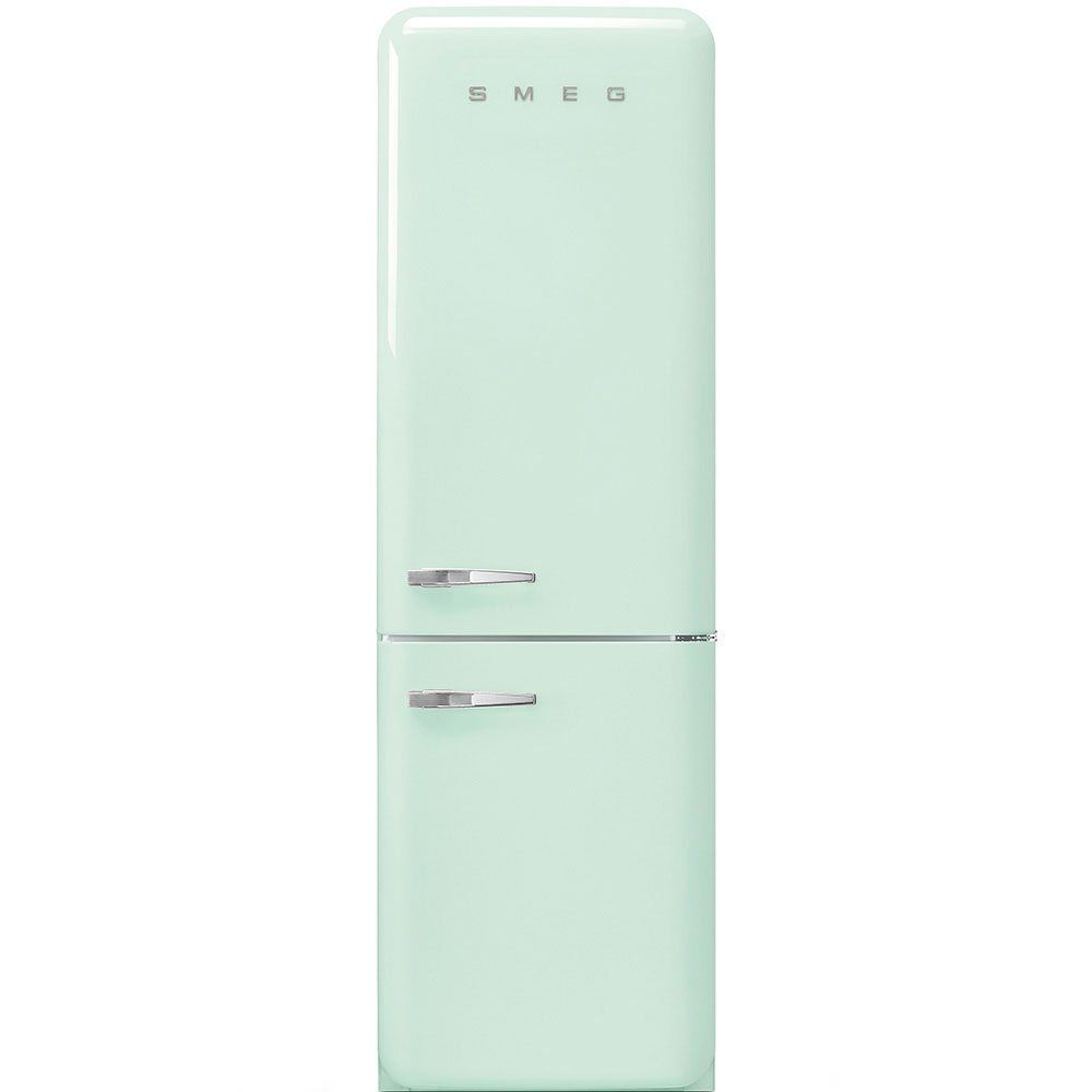 Smeg 331 Litre Fifties Style Right Hand Hinge 70/30 Fridge Freezer - Pastel Green - Image 1