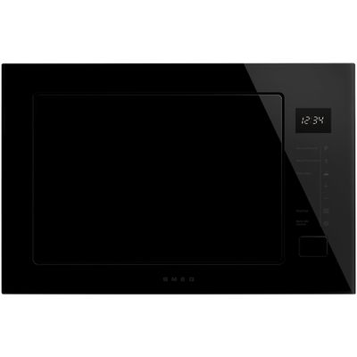 Smeg Musa Built-In 900W Microwave with Grill - Black